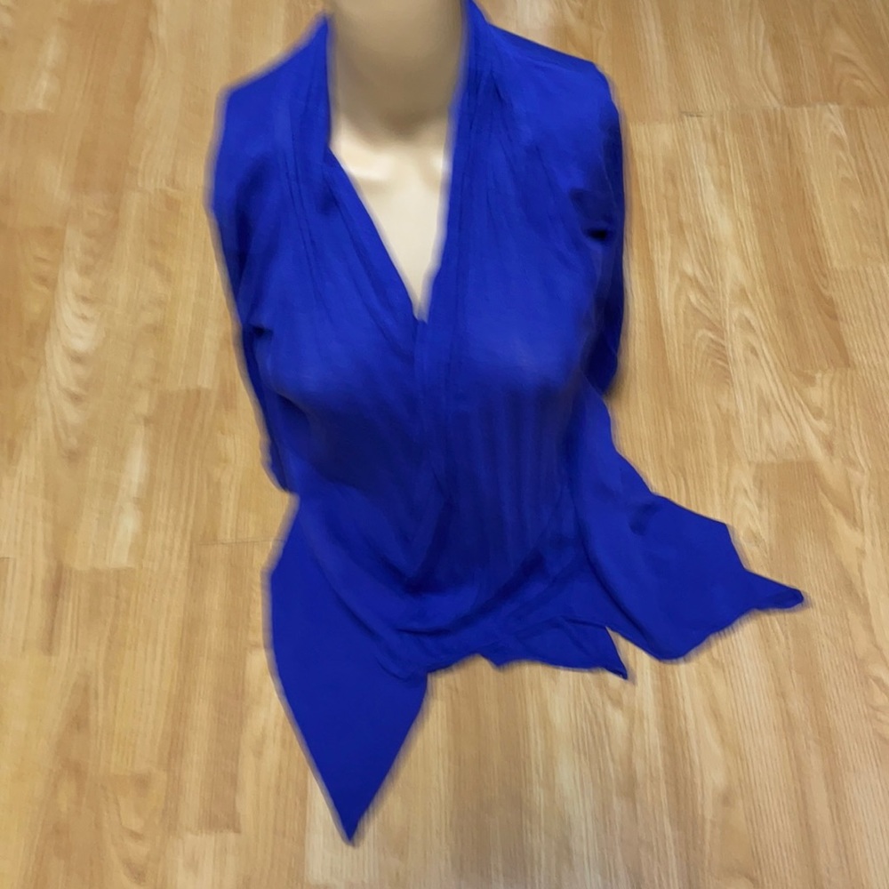 AVA Size L long sleeve purple long tail top
